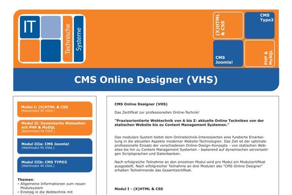 Flyer CMS Online Designer (VHS)