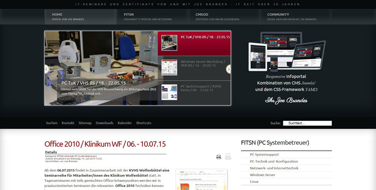 Das alte PC Systembetreuer Portal