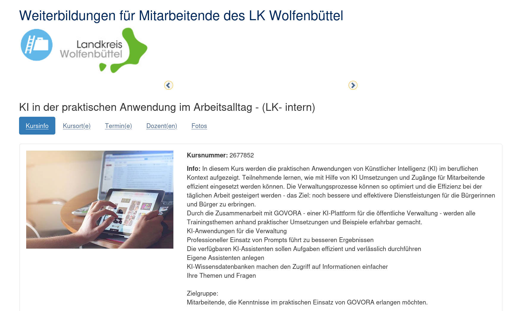 KI in der praktischen Anwendung im Arbeitsalltag - (LK- intern)