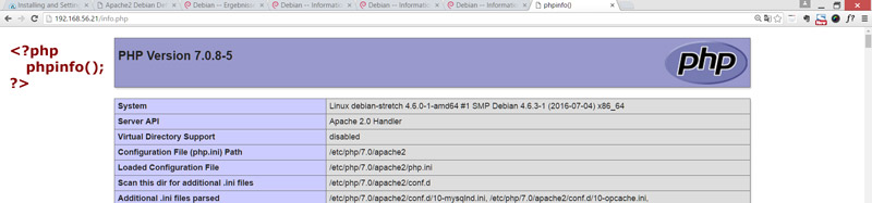 phpinfo
