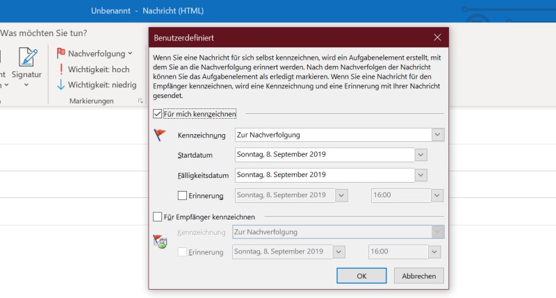 Nachverfolgung