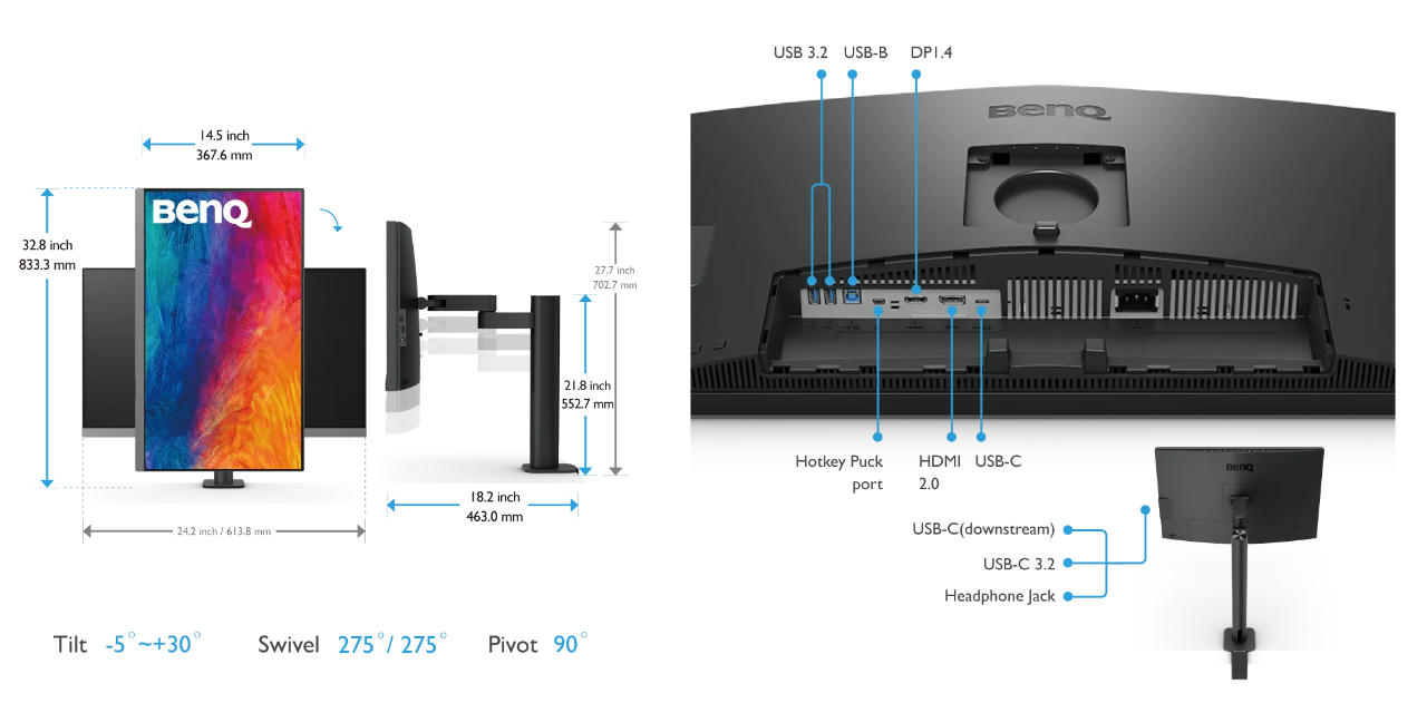 Beispiel 27 Zoll UHD Monitor Benq