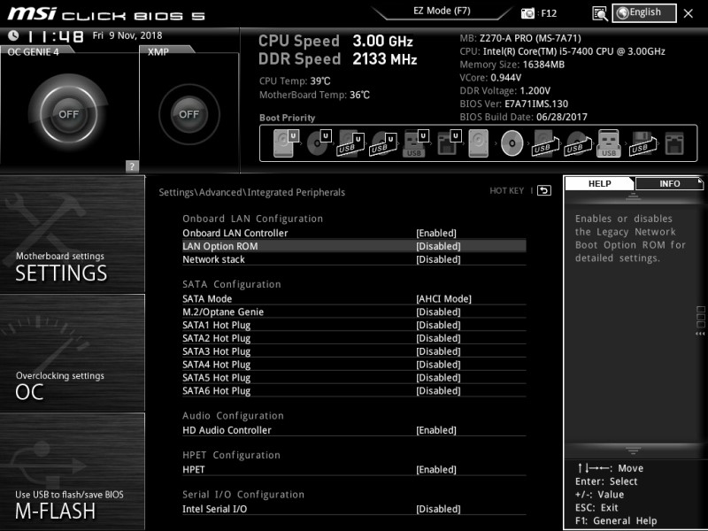 UEFI - hier: AHCI für SATA