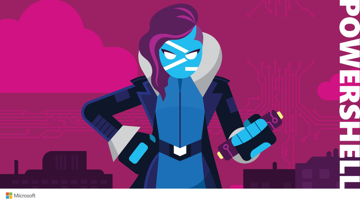 PowerShell Hero Wallpaper (Microsoft)
