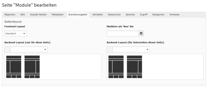 Backend Layouts 800px