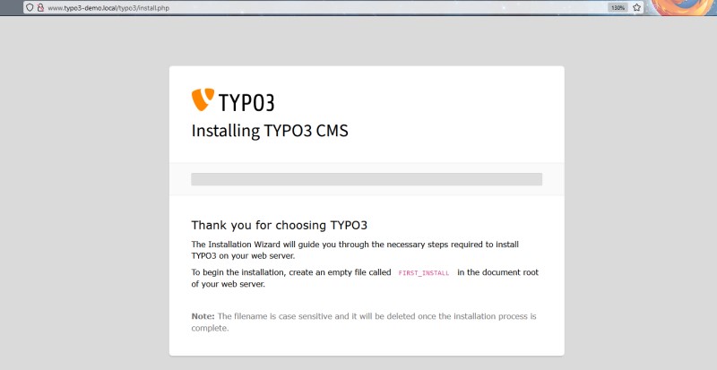 typo3 first install 800px